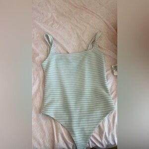 striped bodysuit